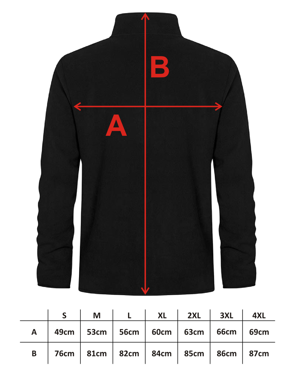 Herren Fleecejacke, Bestickung weiß NUR linke Brust