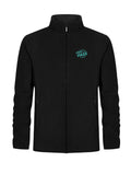 Herren Fleecejacke, Bestickung türkis NUR linke Brust