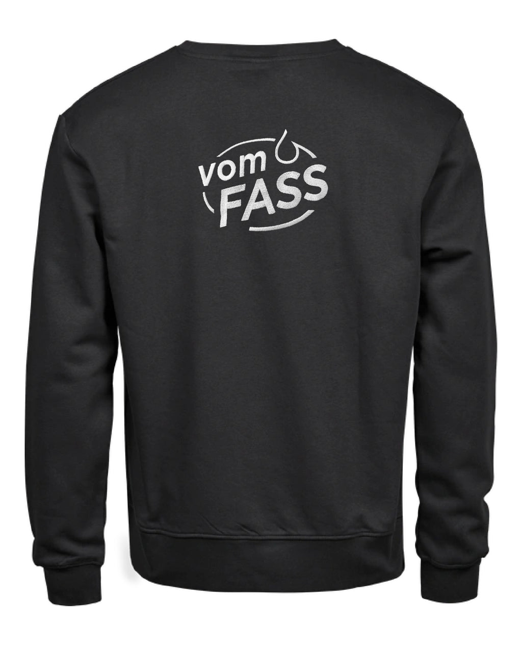 Unisex Sweatshirt, Bestickung weiß linke Brust UND Rücken