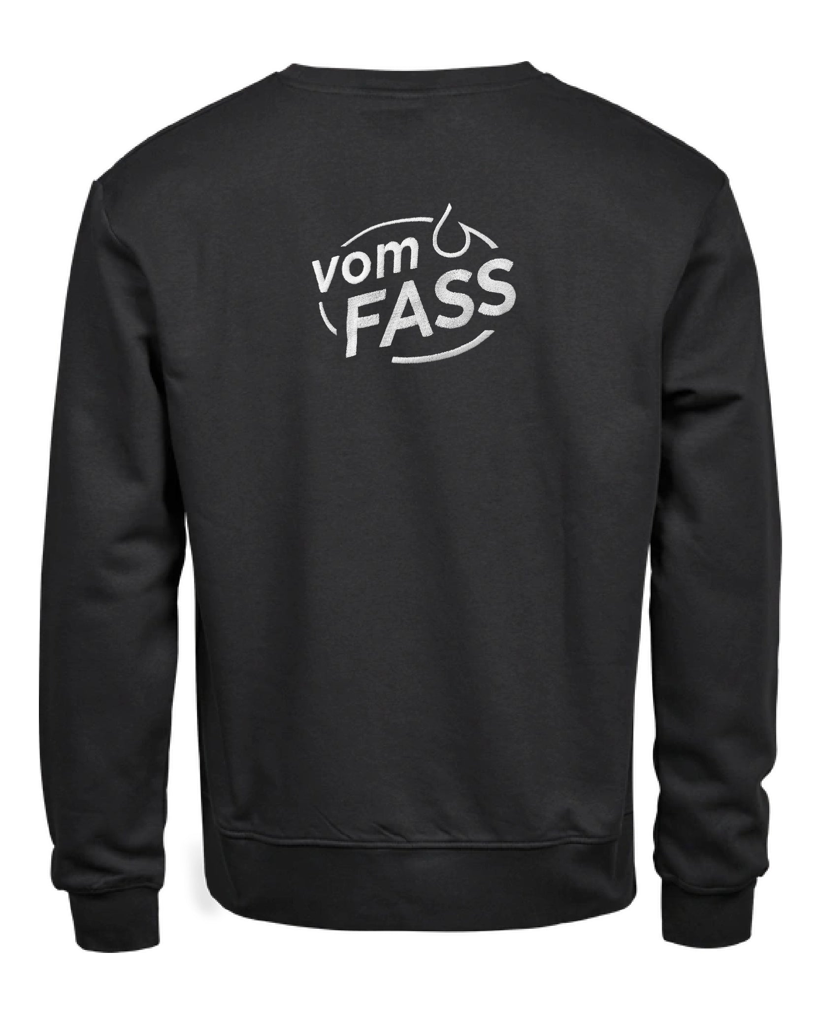 Unisex Sweatshirt, Bestickung weiß linke Brust UND Rücken