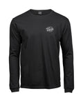 Herren Longsleeve, Bestickung weiß NUR linke Brust